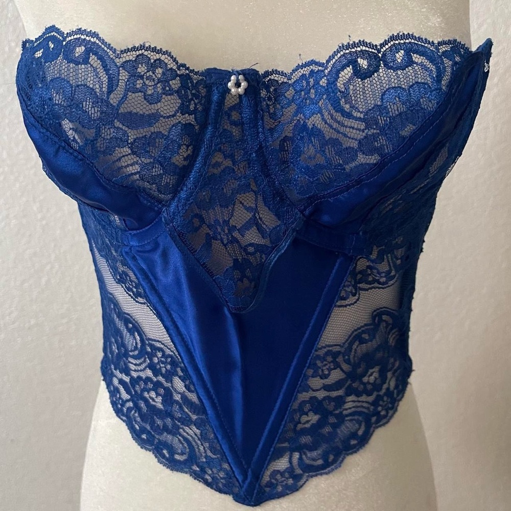 Dior Royal Blue Lace Corset